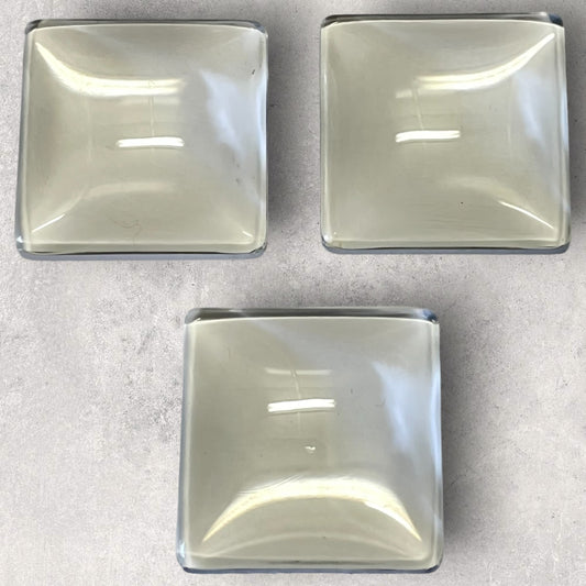 30mm Square Glass Dome Flat Back Cabochons