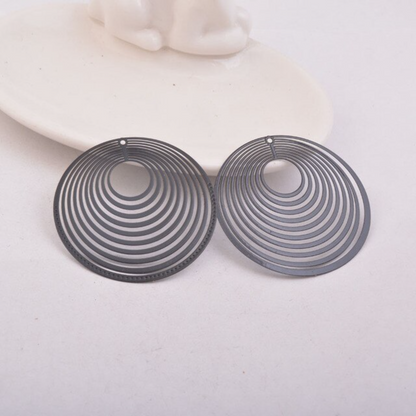 Circular Loop Filigree Earring Charm - 2ea (1 pair)