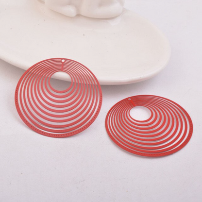 Circular Loop Filigree Earring Charm - 2ea (1 pair)