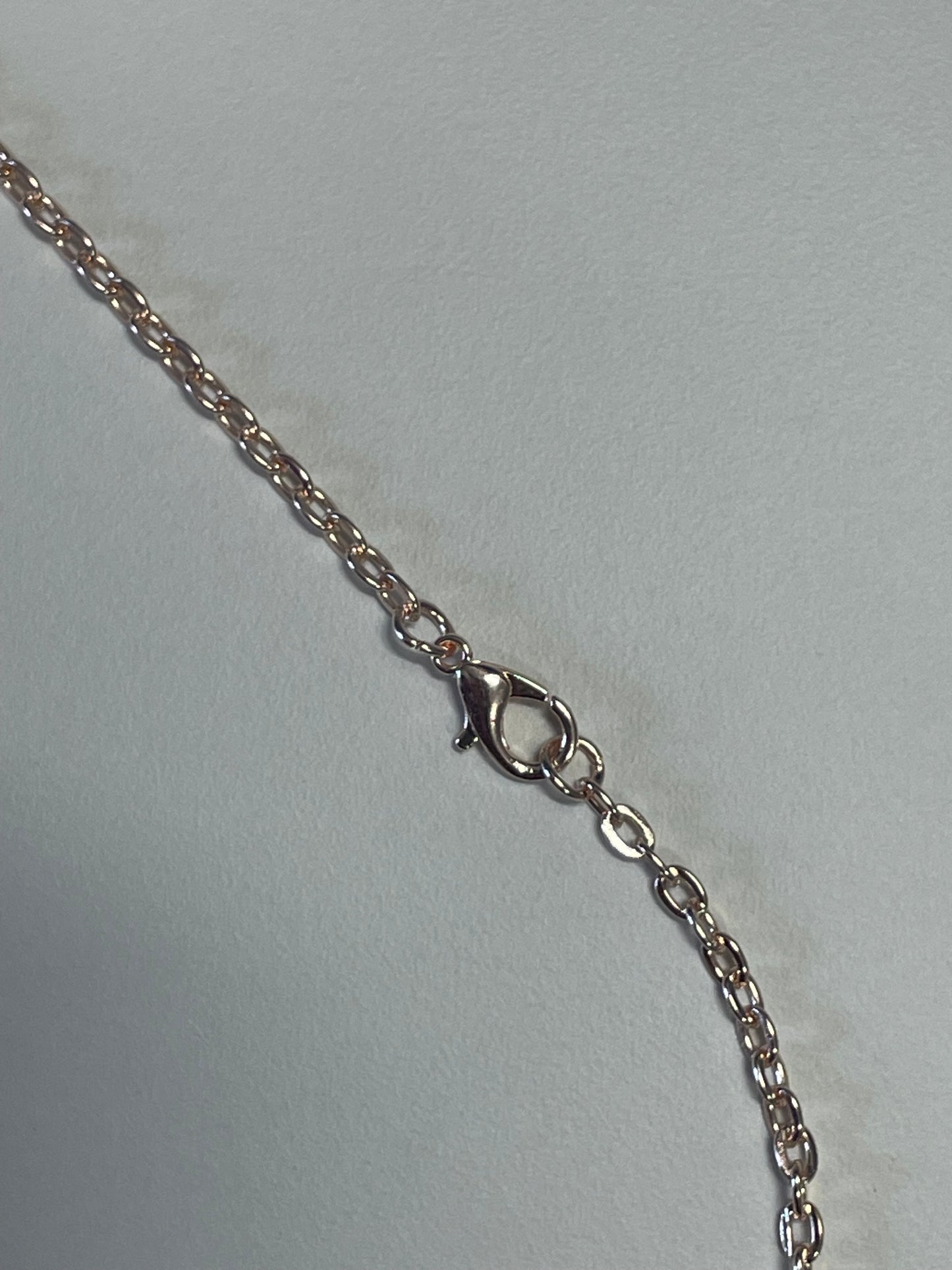 Bright Rose Gold Plate Rolo Chain | 75cm | Lobster Clasp x 10