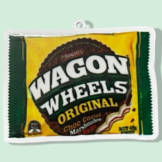 Wagon Wheel - Planar Resin Flatback With Holes - 2ea (1 pair)