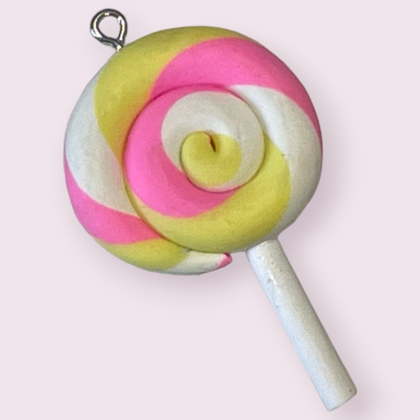 Lollipop Jewellery Charm with loop - soft polymer - 2ea (1 pair)