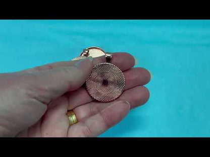 30mm Rose Gold Plate Round Cabochon Trays